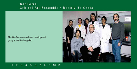 Critical Art Ensemble (CAE) «GenTerra»
